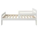Noomi Wooden Toddler Bed With Side Rails White (FSC-Certified)
