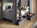 Flair Eddie Wooden Storage Bunk Bed with Shelves