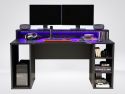 Flair Power X Computer Gaming Desk With Colour Changing LED Lights