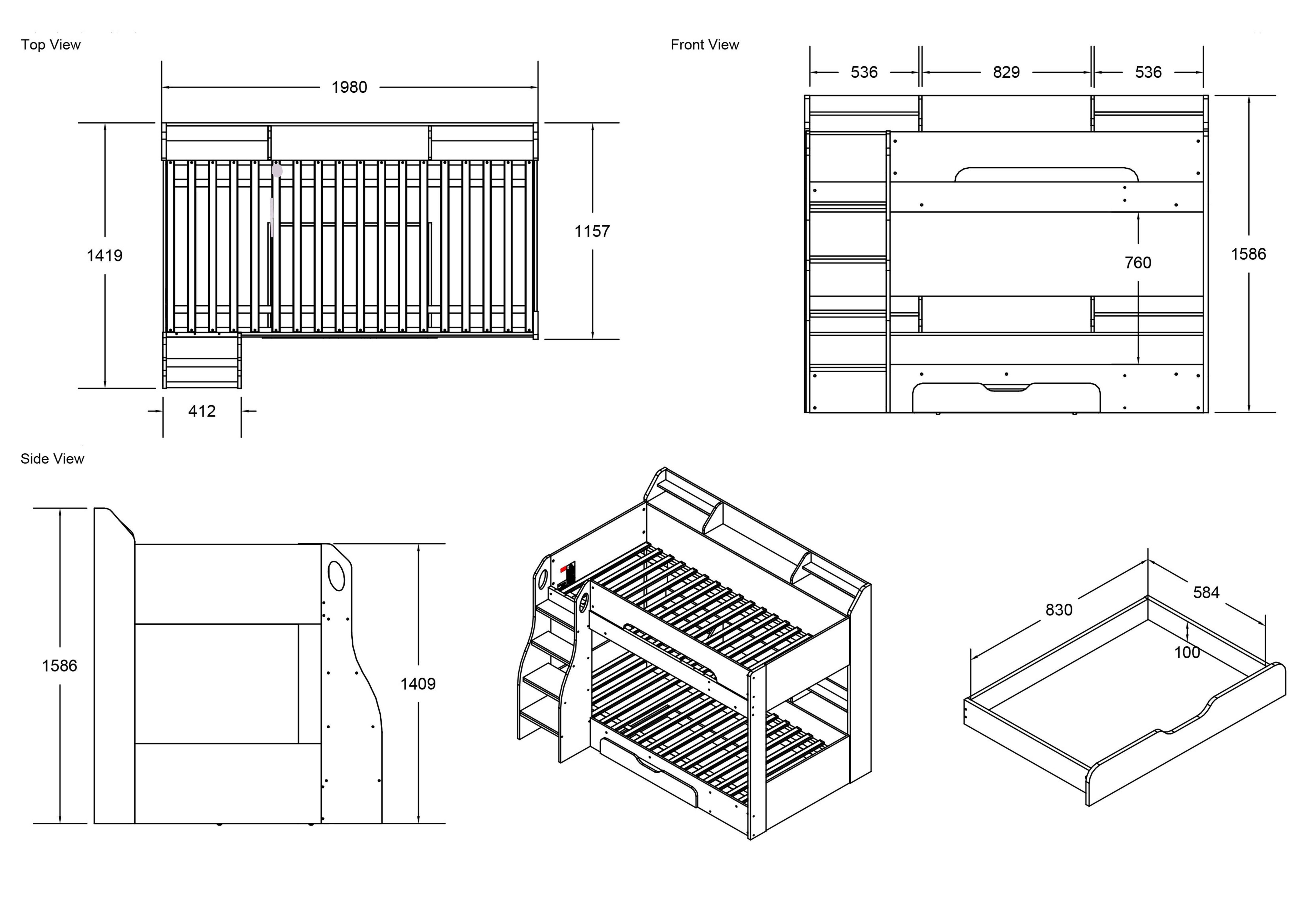 How to Draw a Bunk Bed  Easy Drawing Tutorial For Kids