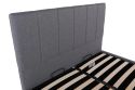 Flair Grey Waltz Fabric Ottoman Bed