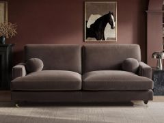 SOLACE+CO Addison 3 Seater Mocha Velvet Sofa