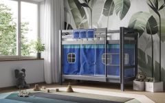 Flair Callisto Shorty Bunk Bed Frame Grey With Accessories