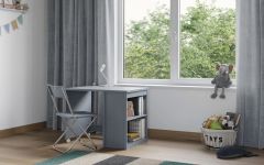Flair Charlie Pull Out Desk Grey