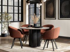 SOLACE+CO Deko Dining Table with Vito Chairs Set of 4