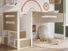 Flair Luca Ribbed Mid Sleeper Bed