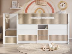 Flair Luca Mid Sleeper Ribbed Storage Bed