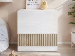 Flair Luca 3 Drawer Chest Ribbed