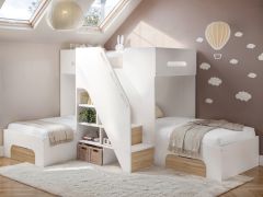 Flair Mason Staircase Triple Sleeper with Storage