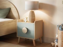 Flair Noah 2 Drawer Bedside Table 