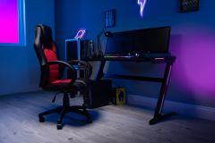 Flair Power A Gaming Desk With Colour Changing LED Lights