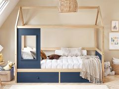 Flair Ted Play House Wooden Bed with Storage