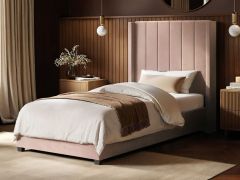 Flair Tiggy Single Ottoman Bed Velvet