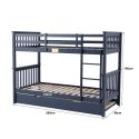 Flair Wooden Zoom Detachable Bunk Bed With Trundle

