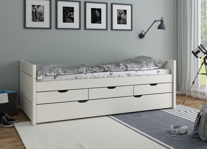 Noomi Solid Wood Tomas Captains Bed