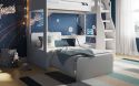 White cosmic high sleeper bunk bed