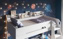 Flair Cosmic L Shaped Bunk Bed with Storage White