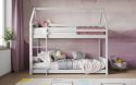Flair Luna House Wooden Low Bunk Bed White