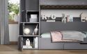 Grey Triple Bunk bed with step storage