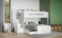 Flair Stepaside Staircase L Shaped Bunk Bed White