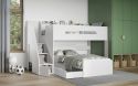 Flair Stepaside Staircase L Shaped Bunk Bed White