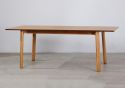Flair Asuna 6-8 Seat Extending Dining Table Oak veneer top sturdy rubber wood legs