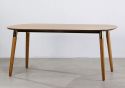 Flair Edelweiss 6-8 Seat Extending Dining Table Ash and Brass (170x95 cm)