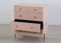 Flair Maddie Chest of Drawers Pink and Brass