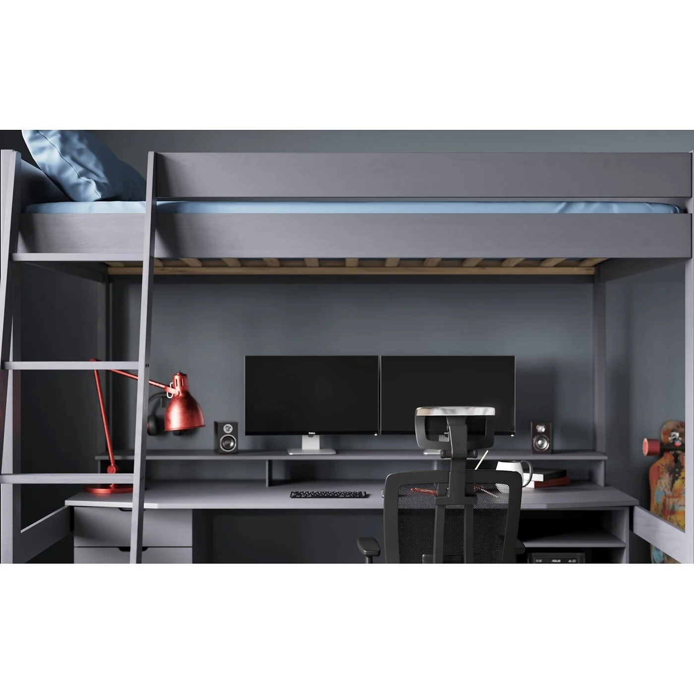 Noomi Tera Solid Wood Small Double Gaming High Sleeper Bed image 5