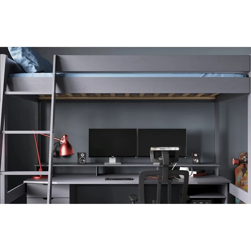 Noomi Tera Solid Wood Small Double Gaming High Sleeper Bed image 5