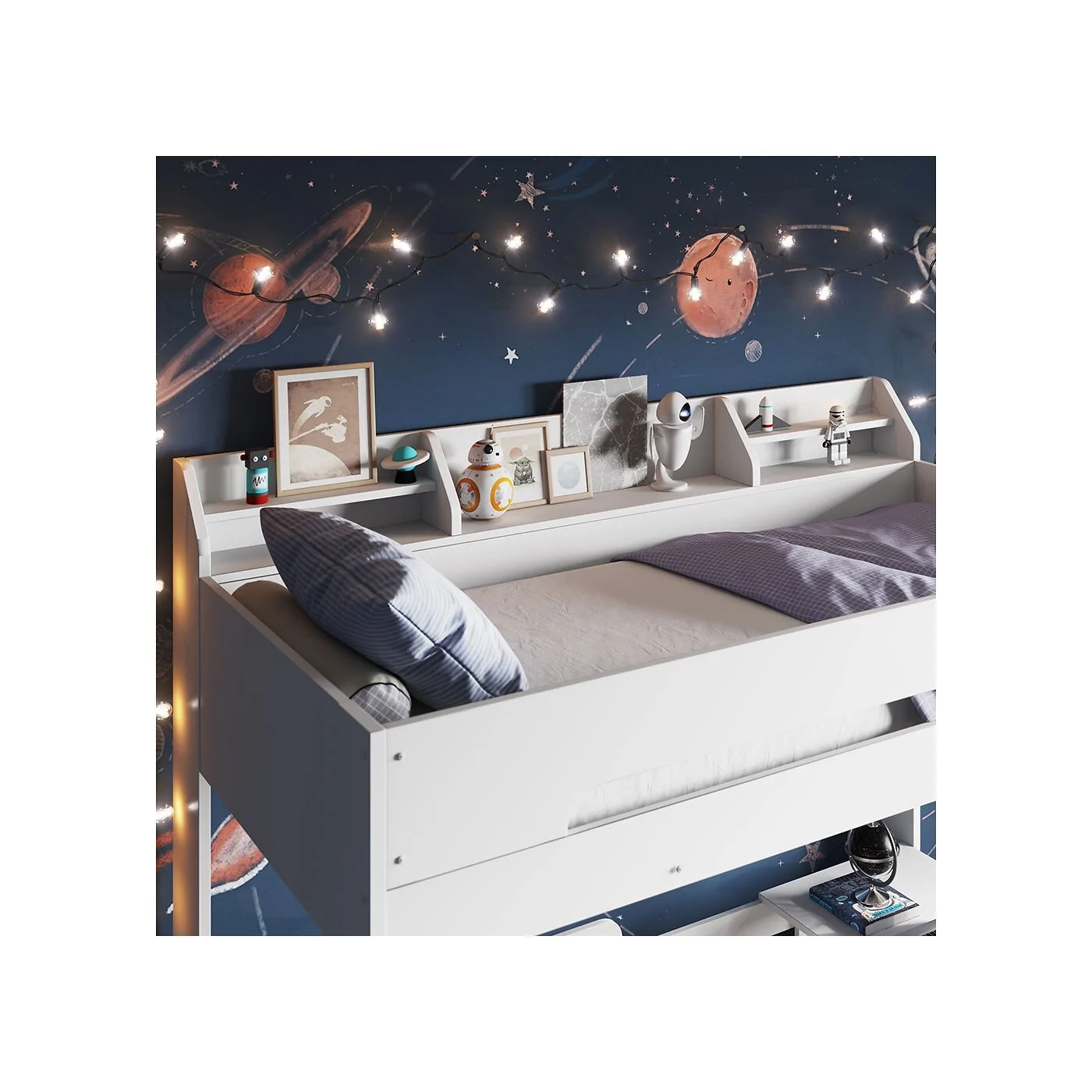 Flair Cosmic L Shaped Bunk Bed White image 4