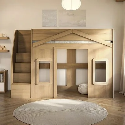 Flair Nixon Playhouse Staircase High Sleeper with Storage