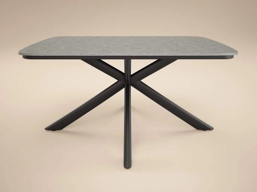 Solace+Co Eliza outdoor dining table and chairs set - table side