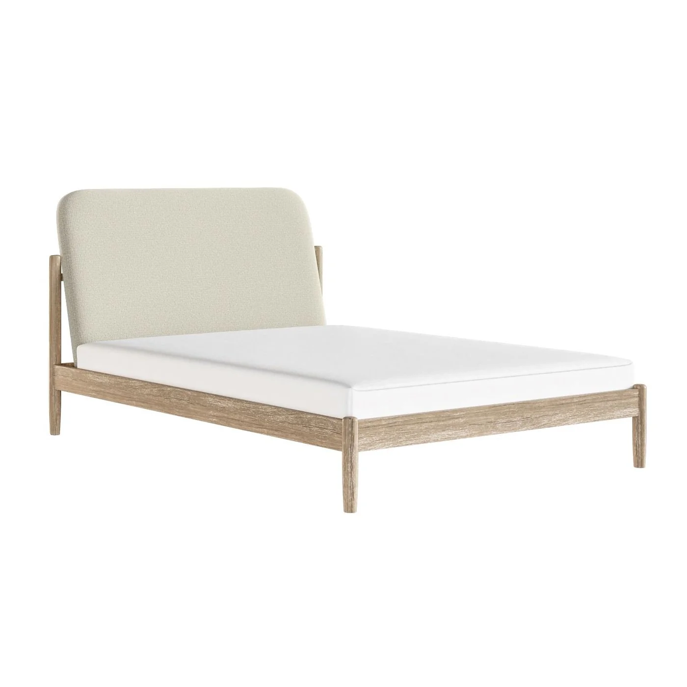 Flair Dahlia Linen Pillowback Wooden Bed image 5