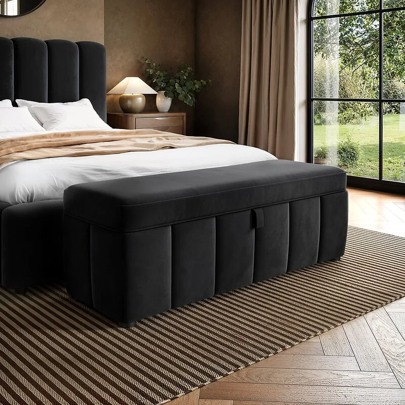 SOLACE+CO Emilie Ottoman Blanket Box