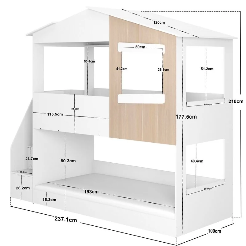 Flair Dreamland House Staircase Bunk Bed – view 6