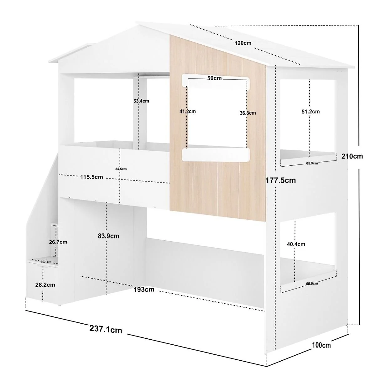 Flair Dreamland House Staircase Mid Sleeper – view 6