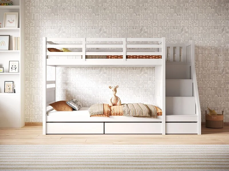 Flair Lunar Junior Bunk Bed With Shelves