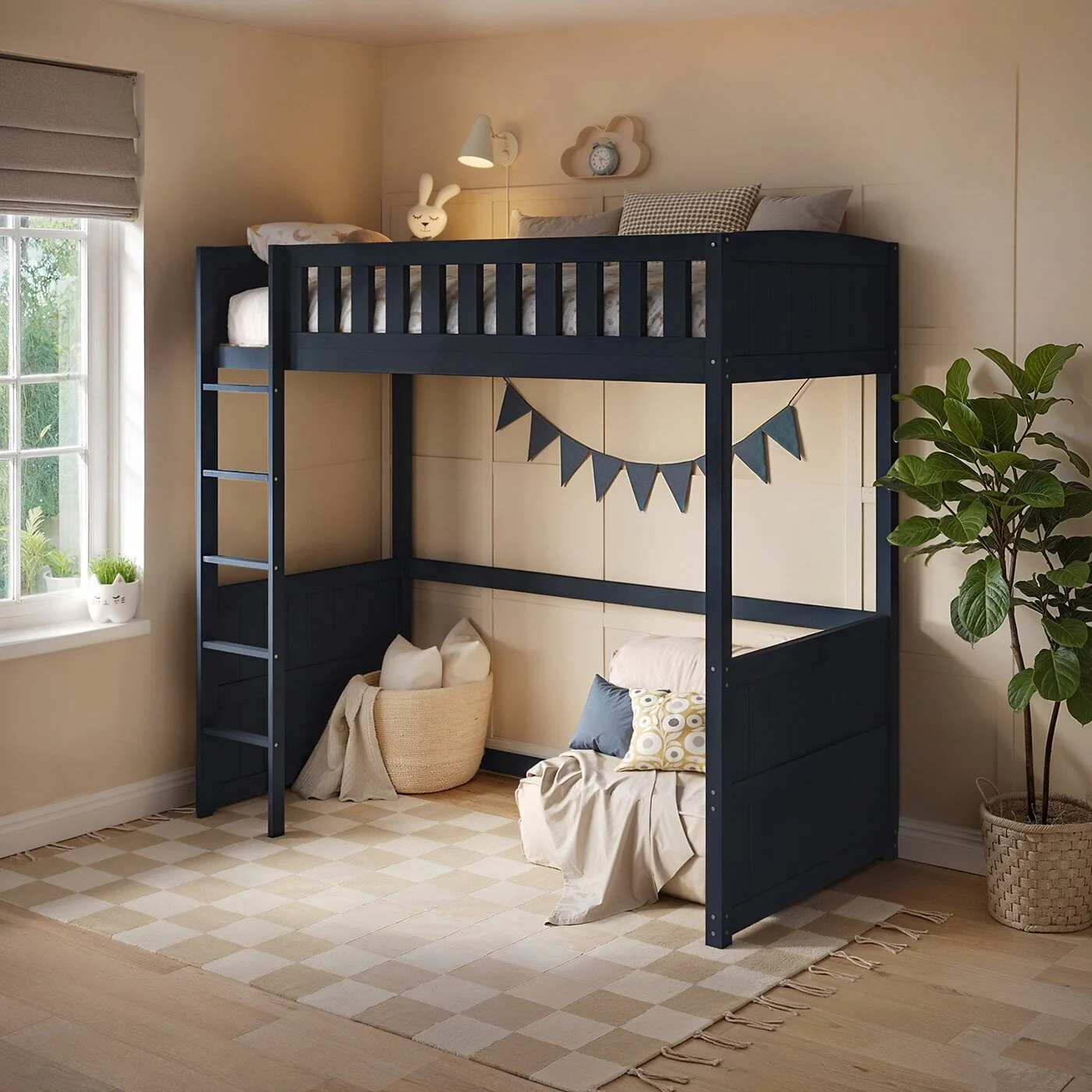 Flair Bea Wooden High Sleeper Bed