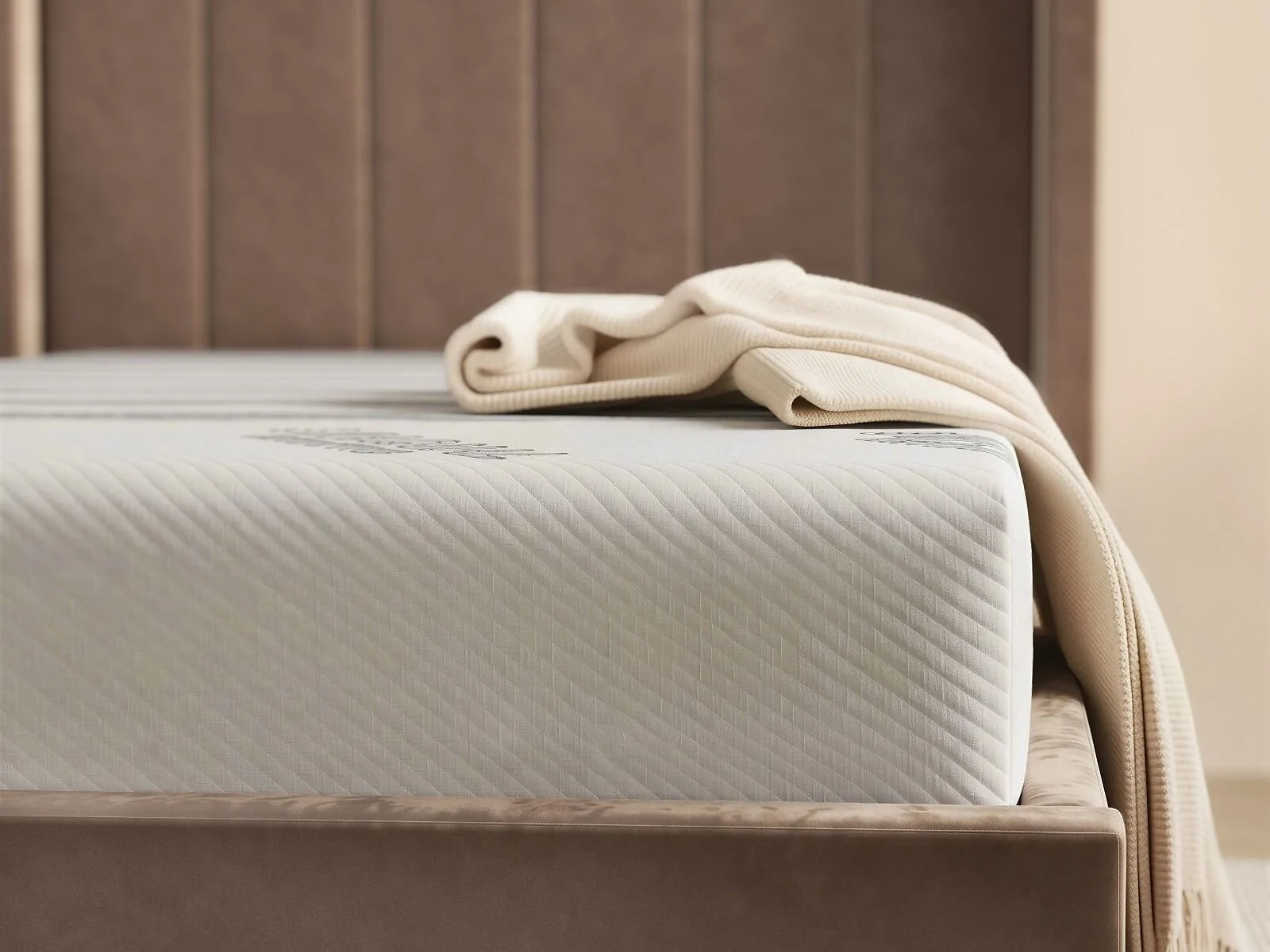 SOLACE+CO Cool Gel Eco single foam mattress with white SEAQUAL cover