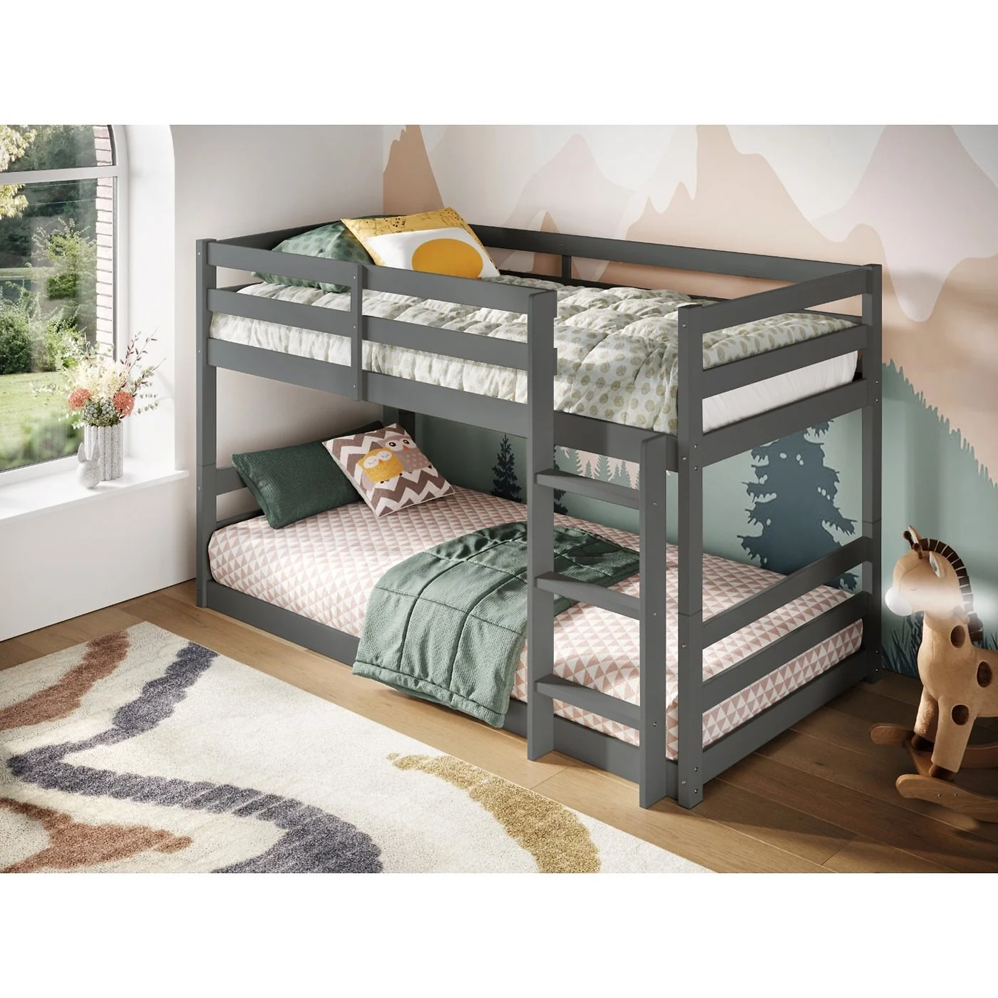 Flair Shasha Low Wooden Detachable Bunk Bed image 3