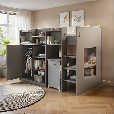 Flair Wizard Junior Mid High Sleeper Workstation