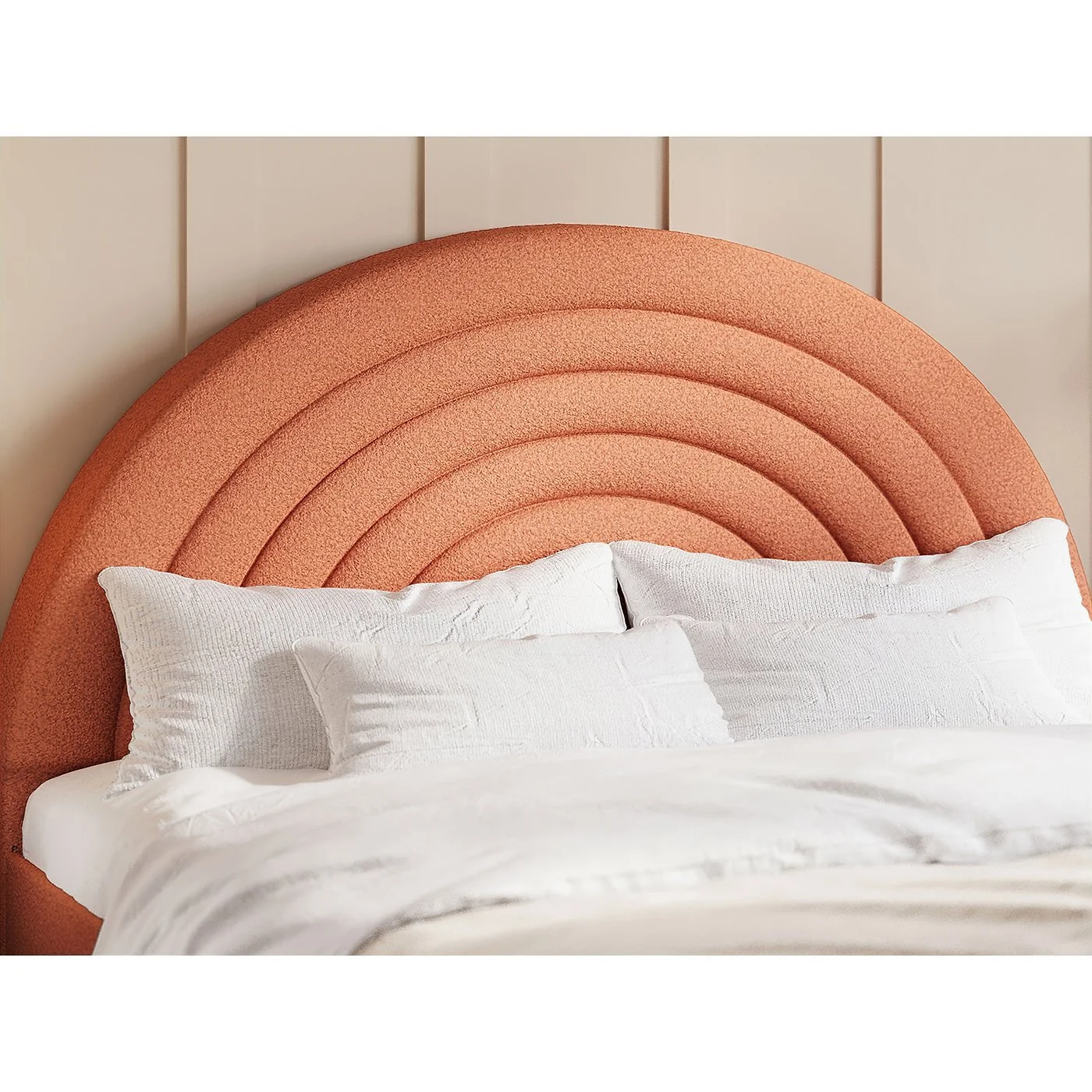 Flair Ava Boucle Double Bed Pink image 12