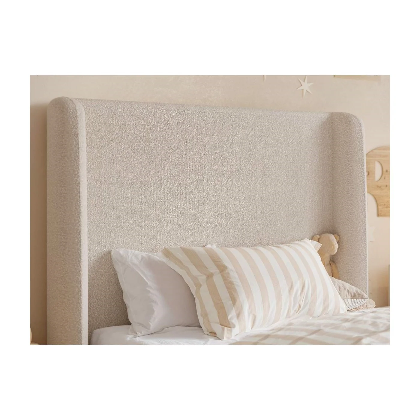 Flair Alma Single Upholstered Bed with Winged Headboard image 8