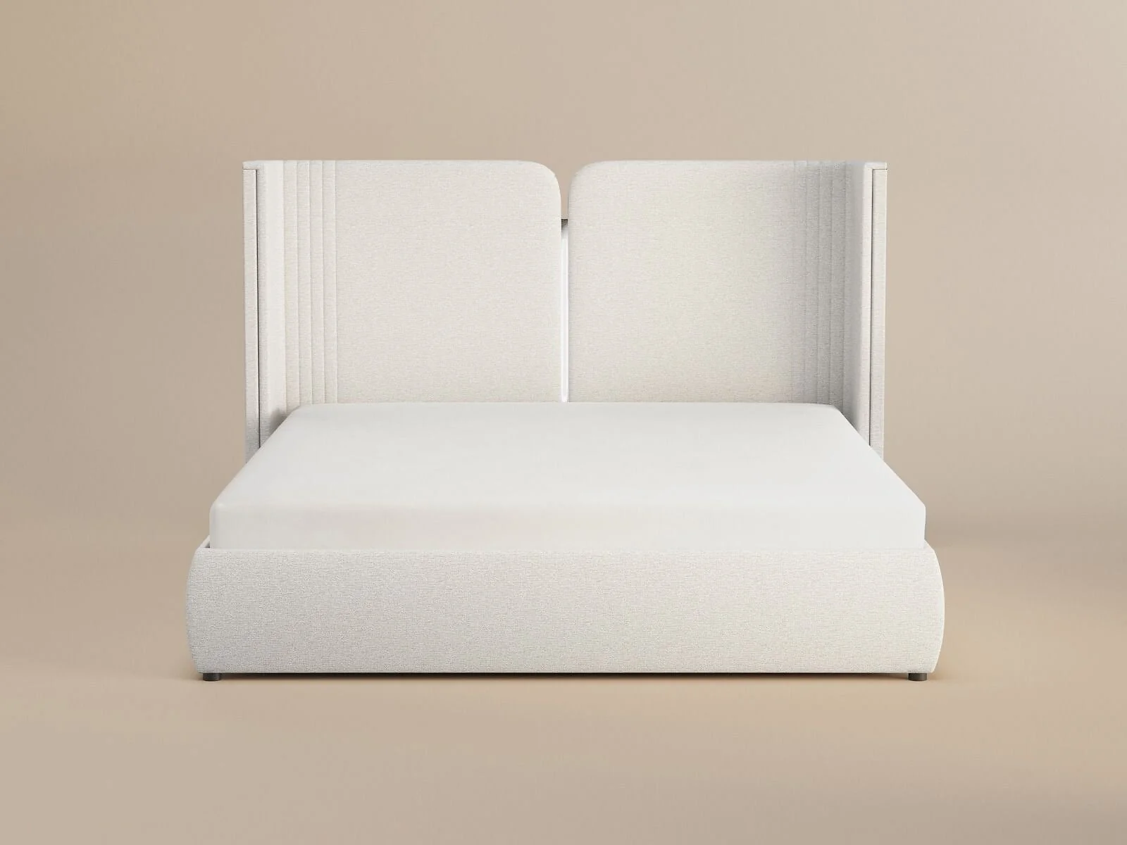 SOLACE+CO Lumen Ottoman Bed with LED Winged Headboard – view 10