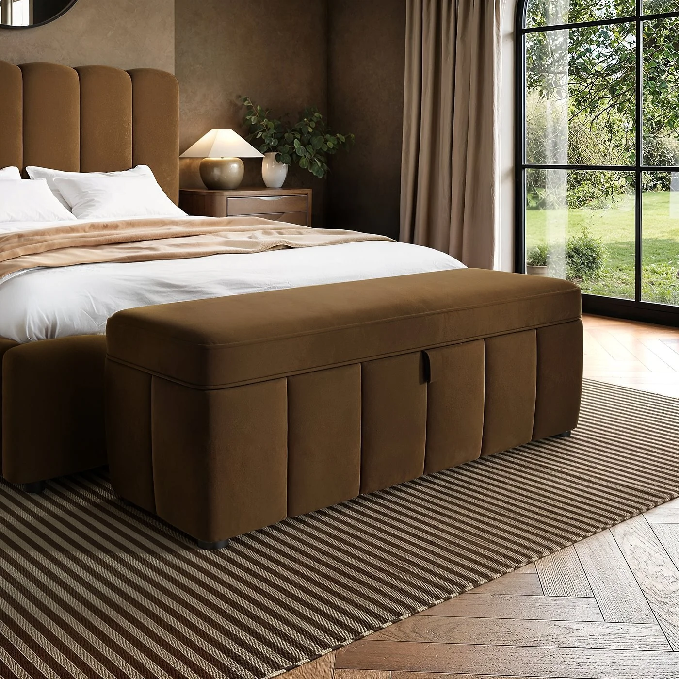 SOLACE+CO Emilie Ottoman Blanket Box