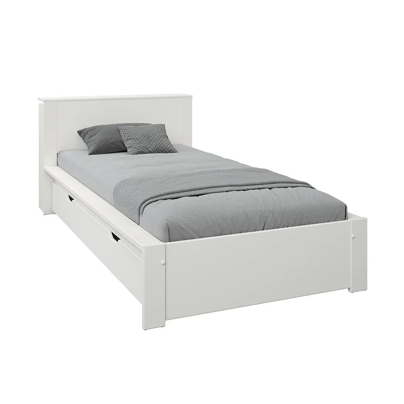 Noomi Juno Secret Storage Bookcase Bed with Drawer White (FSC-Certified) image 5