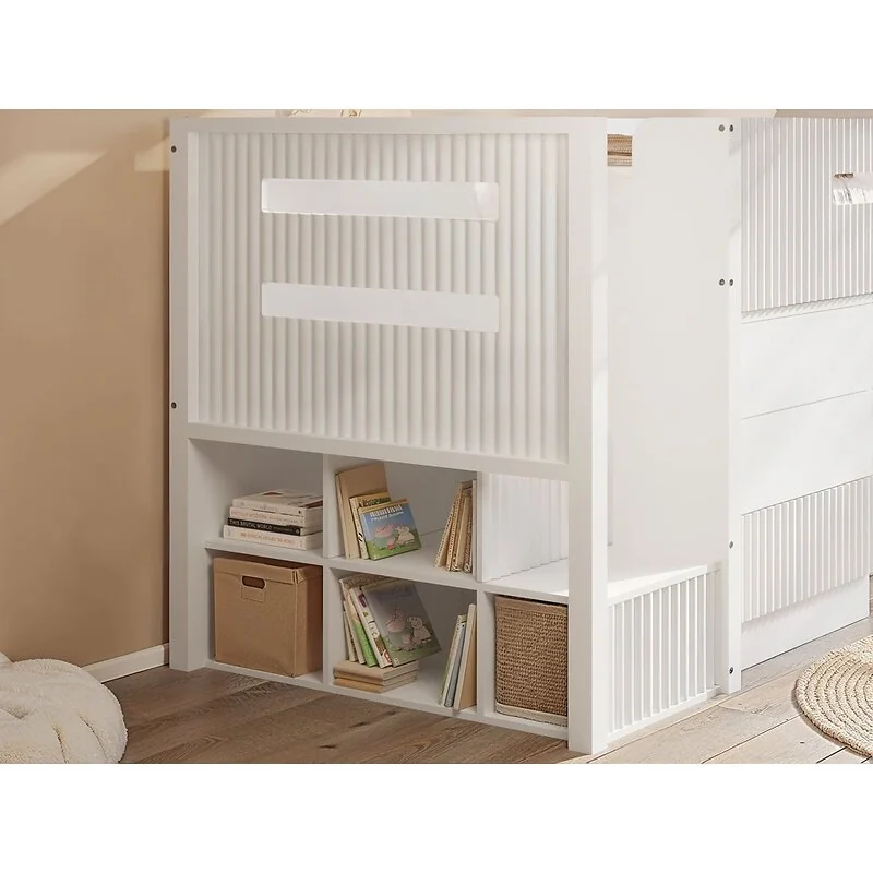 Flair Luca Bed with 3 Drawer Ribbed Set of 2 image 13