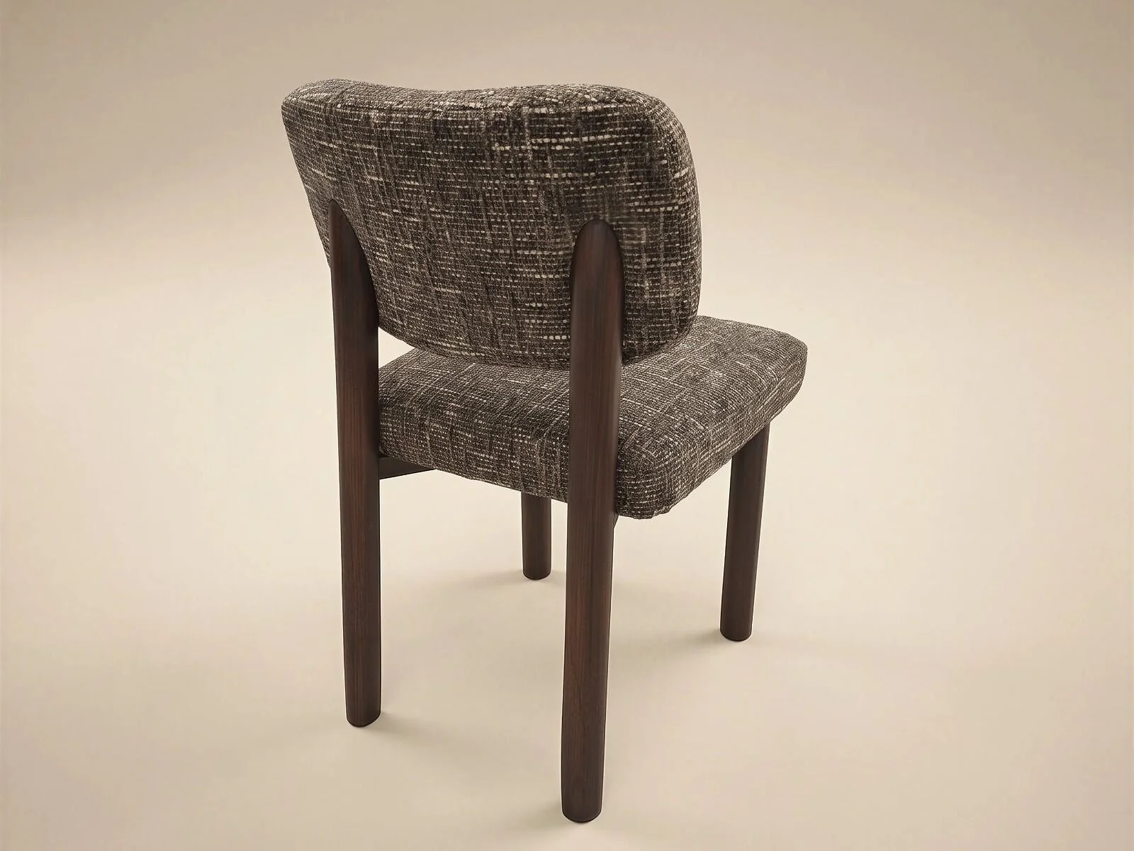 SOLACE+CO Henley Set of 2 Dining Chairs Brown Chenille – view 4