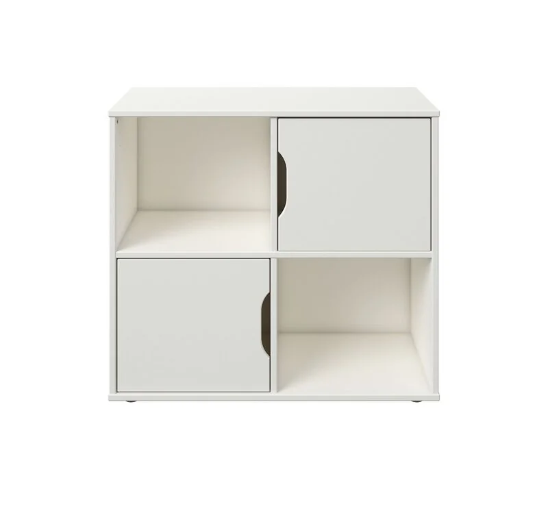 Noomi Nora Solid Wood Midsleeper Craft Cabin White (FSC-Certified)